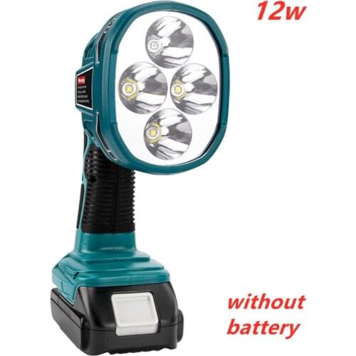 Makita led Light 18/14.4V Cordless LED Flashlight with USB Outdoors Spotlight Light for Makita DML812 Without Battery