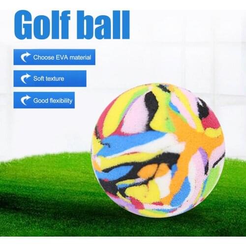 Golf Ball Golf Practice Ball Indoor Color Sponge Swing Practice Bouncy Ball Sponge Elastic Indoor Outdoor Practice Training