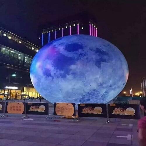 Inflatable moon ball big size Artificial moon included LED, air pump, use for Big Party,festival celebration
