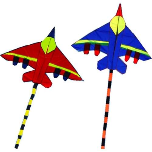 Outdoor Fun Sports NEW Plane Kite / Double Color Fighter With Handle And Line Good Flying For Kids