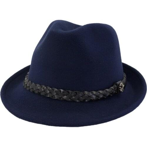 Fashion Spring Elegant Summer Men Women Jazz Hat Wide Brim Beach Panama Hat Classic Sun Hats Retro Fedoras Top Hat HF118