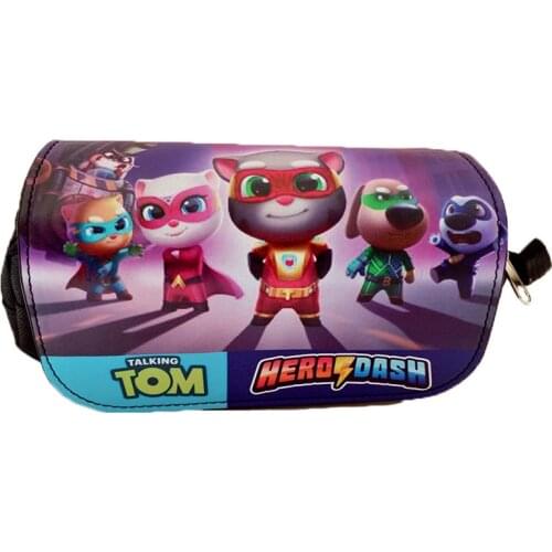 Celebrity Cat Pencil Bag boys girls high quality nylon kids pencil case children school supplies stationery