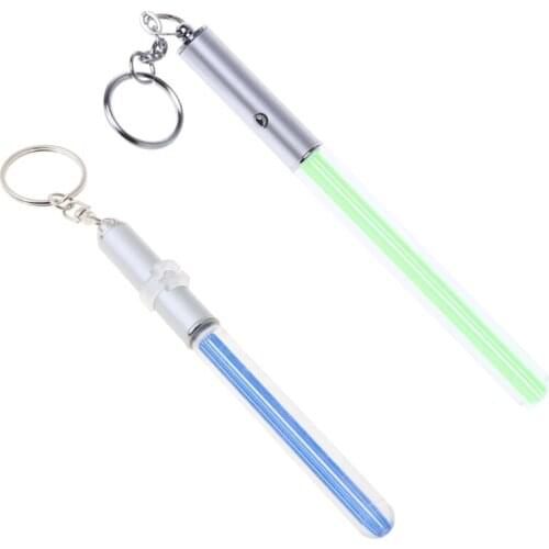 Durable Glow Pen Flash Torch Wand Stick Lightsaber LED Light Keychain New