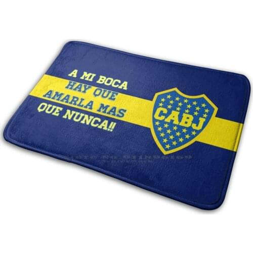 Boca Jrs Mat Rug Carpet Anti-Slip Bedroom Entrance Door Mat Mouth Football