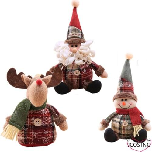 Santa Claus Christmas Doll Merry Christmas Decorations for Home Elk Christmas Ornaments Xmas Tree Decor 2021 Navidad Natal Gifts