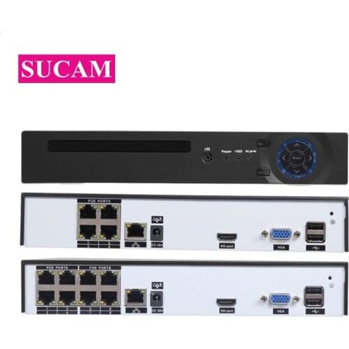8CH 4MP CCTV POE NVR 8CH*4MP 4CH*5MP DVR Kit XMEYE P2P ONVIF Network Security Video Recorder for 4MP 5MP IP Surveillance Camera
