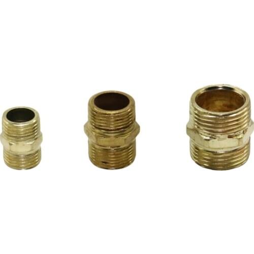 Double Thread Connector 1/2",3/4",1" Repair joints Garden Extended repair joints Iron threaded male connectors 1 Pcs
