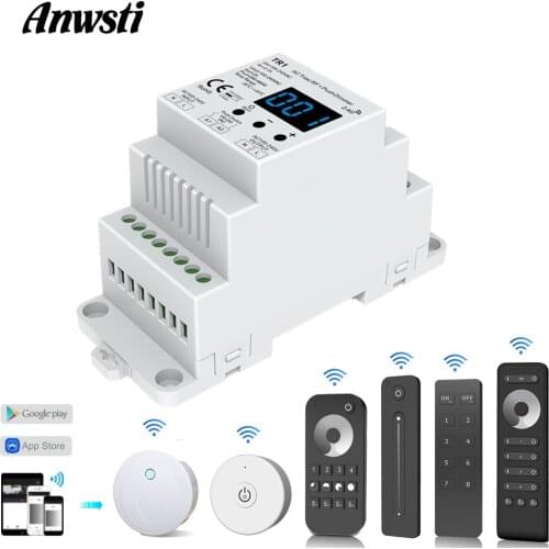 AC Triac LED Dimmer 220V 230V 110V Wireless RF 2.4G Remote Control Dimmable Push Switch Smart Wifi Dimmer Switch LED Lamp Bulb