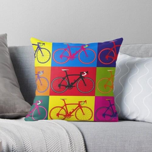 Bike Andy Warhol Pop Art Throw Pillow Cushion Cover Polyester throw pillows case on sofa home living room car seat decor 45x45cm