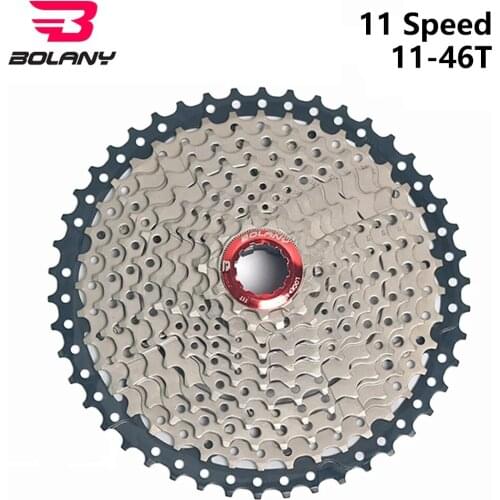 BOLANY MTB Bike 11S Speed 11-46T Cassette Bicycle Freewheel Bicycle Gear Cassete 11S Velocidade Sprockets Bicycle Accessories