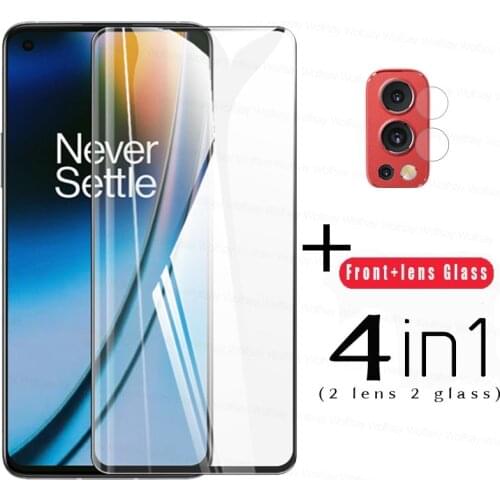 Tempered Glass For OnePlus Nord 2 5G Glass For Nord CE N200 N100 N10 Full Cover Screen Protector For OnePlus 9 9R 8T Lens Film