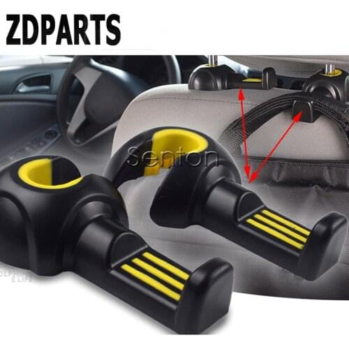 ZDPARTS 2X Auto Fastener Clip Car Seat back Hook Trunk Holder For Volkswagen VW Passat B6 B5 Golf 4 5 7 6 Fiat 500 Suzuki Grand