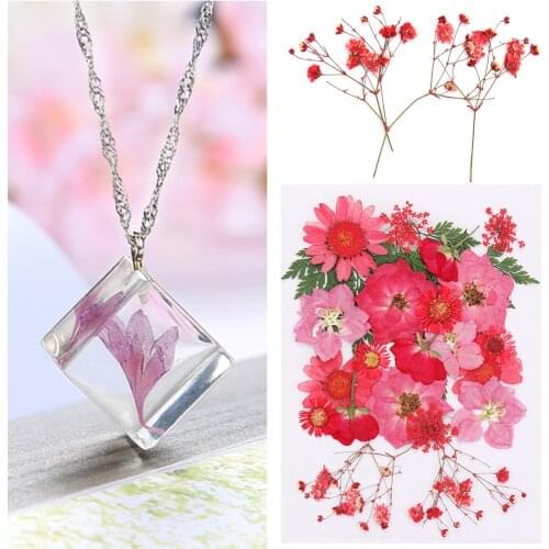 1 Bag Of Resin Mold Filling Dried Natural Flower Stickers 3D Handmade Dry Decal UV Epoxy Filling Materials For Jewelry Making