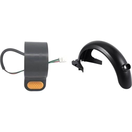 1 Pcs Rear Mudguard Tyre Splash Guard Replacements & 1 Pcs Hoverboard Throttle Booster Accelerator