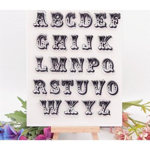 14*18CM Letter H Transparent Clear Stamps / Silicone Seals Roller Stamp For DIY Scrapbooking Photo Album/Card Making