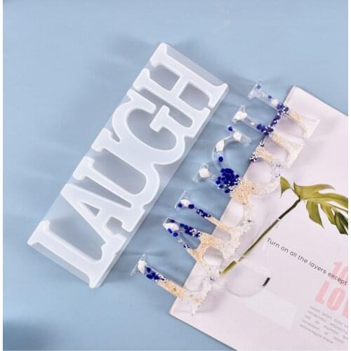 3D LAUGH Letter silicone Mold smile For listed ice Jelly Chocolate Mold Decorating Tool Decorating Door Decor Mould