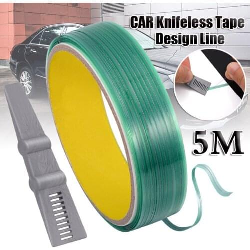 5 Meters Auto Wrap Knifeless Tape Design Line Car Edge Wrap Mini Stick Squeegee Car Vinyl Film Stickers Cutting Tool