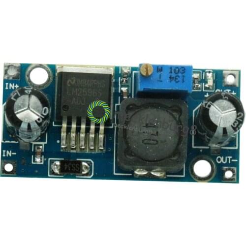 5 pieces. New DC-DC Adjustable Power Buck Module Blue LM2596 Buck Converter Module 3.2 V-40 V to 1.25 V-35 V Voltage Regulator