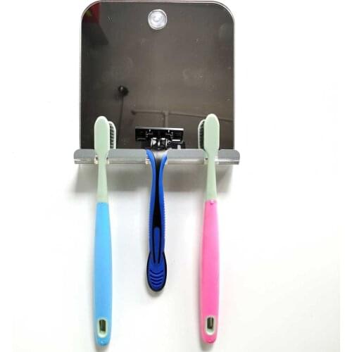 Acrylic Anti Fog Shower Mirror Bathroom Fogless Fog Free Mirror Washroom For Man Shaving Mirror Travel Accessories