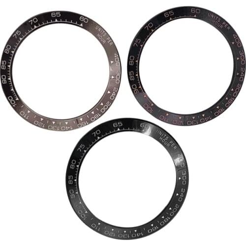 Watch accessories decorative ceramic watch ring face ring outer diameter 38.5mm thickness 3mm mens for Rolex Dayton watch case