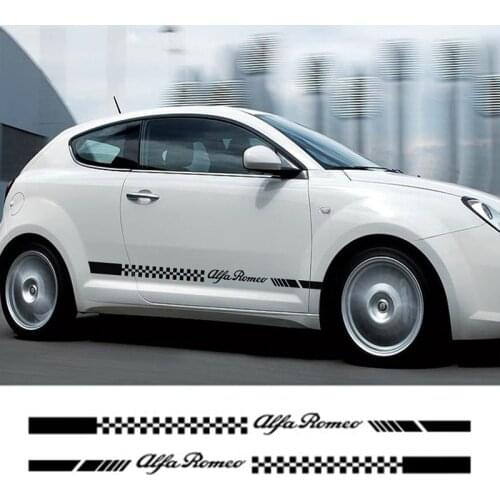 Car body decoration sticker is suitable for Alfa Romeo GT Giulia Stelvio159 all series door sticker side skirt garland car stick