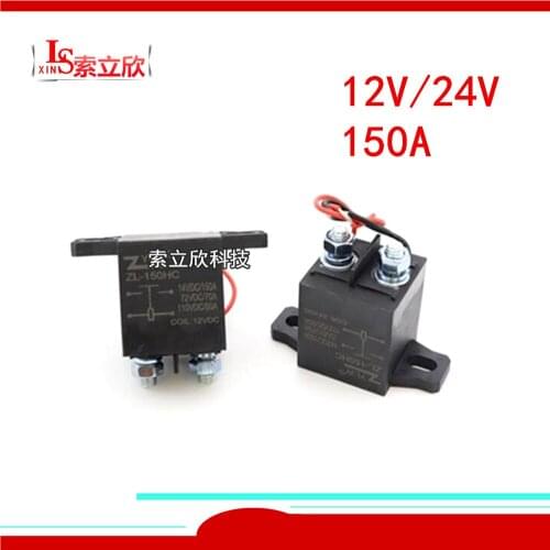Automobile relay New Energy Electric Vehicle High Voltage Dc Relay 12V 24V 36V 48V 60V Long Time Power 150A 110V Dc Contactor