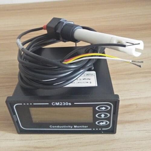 CM-230S Conductivity Meter With 4-20mA Current Signal Conductivity Monitor Electric Conductivity Rate Instrument 0-2000us/cm ATC