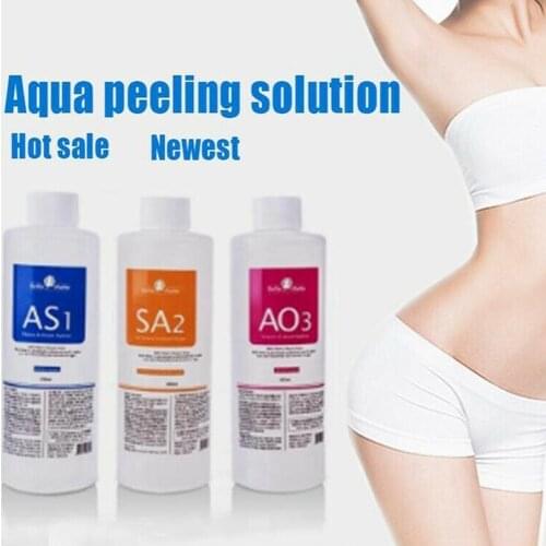 HydraFacial Skincare Face Serum Hydro Facial Aqua Peel Solution 400ml AS1 SA2 AO3 for Hydrafacial Machine Skin Deep Cleaning