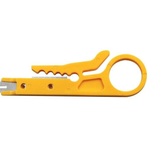 Cable Stripping Wire Cutter Crimping Tool Multi Stripper Knife Crimper Pliers Mini Portable Decrustation Electrical Straight