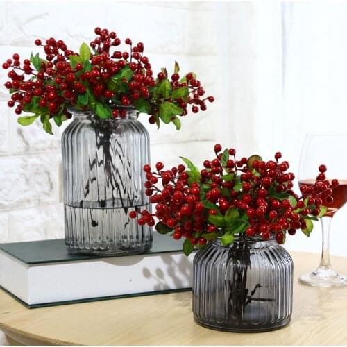 Artificial Simulation Berry Flower Plant Bouquet Home Wedding Party Decoration LBShipping