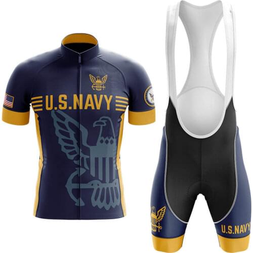 U.S.Navy Cycling Jersey Set Summer Cycling Wear Mountain Bike Clothes Bicycle Clothing MTB Bike Cycling Clothing Cycling Suit