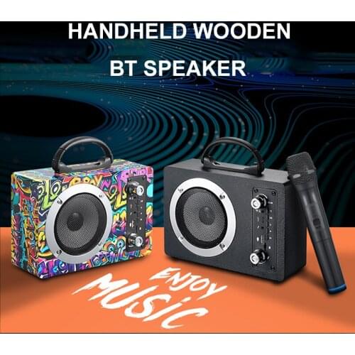 Multifunctional Wireless Portable Subwoofer Bluetooth Speaker Supports TF Card U Disk Microphone FM Radio Call Gift