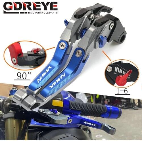 Motorbike Levers Motorcycle 5D Brake Clutch Levers Foldable Extendable Adjustable For Yamaha NMAX155 2015-2020
