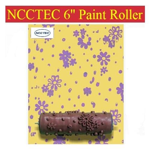 6'' NCCTEC soft rubber decorator roller FREE shipping | 150mm wall paint roller tools