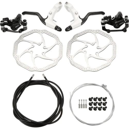 MTB Bike Disc Brake Set 160MM Left Right Brake Kit Hand Brake Lever Shifter Derailleur Cable Shift Inner Wire Set