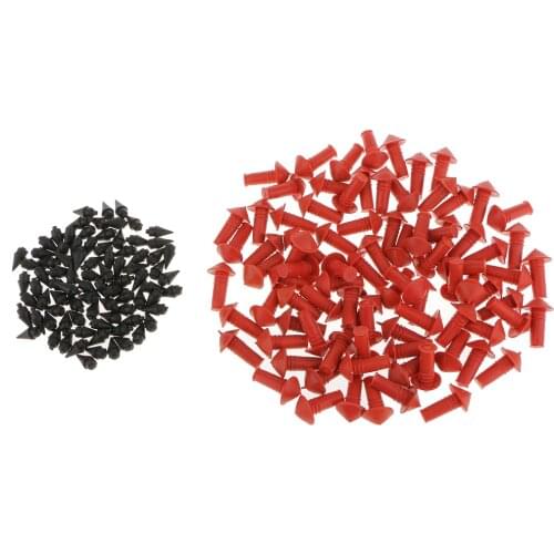 MagiDeal 160pcs Black Plastic With Red Rubber Plugs Motorcycle Tire Repair Tool Kit Bicycle Repair Tools