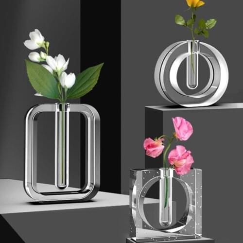 Wall Hanging Acrylic Test Tube Planter Silicone Vase Holder Mold Suitable for Hydroponic Succulents Plants