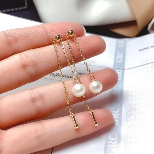 Natural Pearl S925 Sterling Silver Ins StyleEars Earrings Fashion Weddings Jewelry for Women Free Shipping MeibaPJ FS