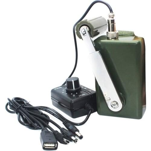 New Hand Crank Generator 30W 0-28V High Power For Outdoor Mobile Phone Computer Emergency Power With USB Plug
