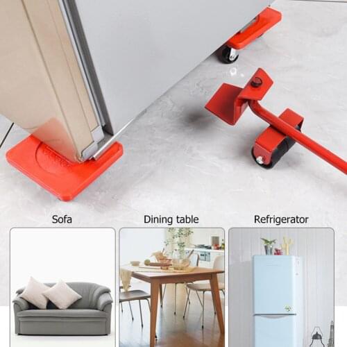 Moves Furniture Tools Transport Shifter Moving Wheel Slider Remover Roller Heavy Bar Mover Device Slider Transporter