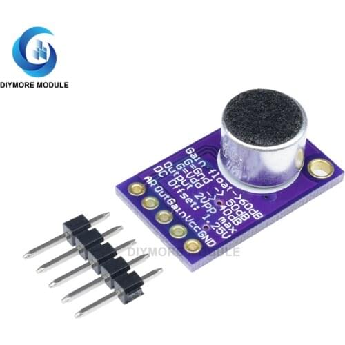MAX9814 Microphone Amplifier Board 2.7V-5.5V AGC Auto Gain Control for Arduino Digital Camera PDA Bluetooth Earphone