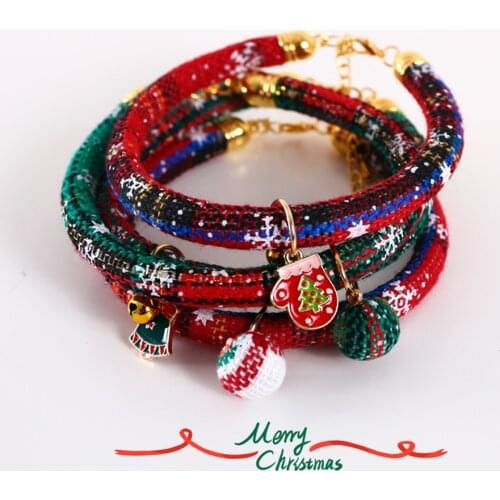 Christmas kitten necklace Cat accessories Dog collar dog accessories Dog toys Cat collar Cat clothes pet coleira gato