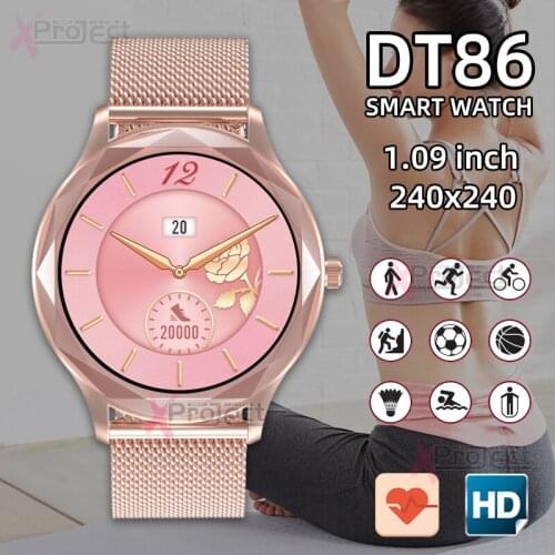 Smart Watch DT86 Smartwatch bluetooth Womens Watches Heart Rate Blood Pressure Monitor Sport Fitness bracelet for iOS Android