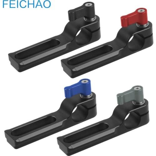 Standard 15mm Single Rod Clamp Quick Release Adapter with NATO Safety Rail 1/4 Screws for DSLR Camera Top Handle/Plate/Cage Rig