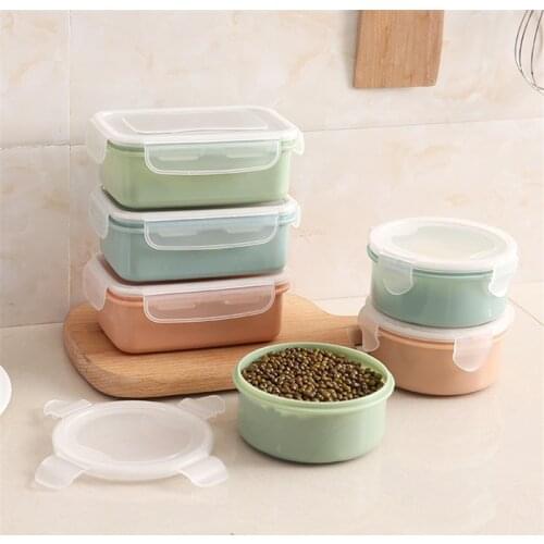 1pcs Mini Portable Work Travel Refrigerator Fresh Box Snack Box with Lid Food Container Kitchen Dining Tableware