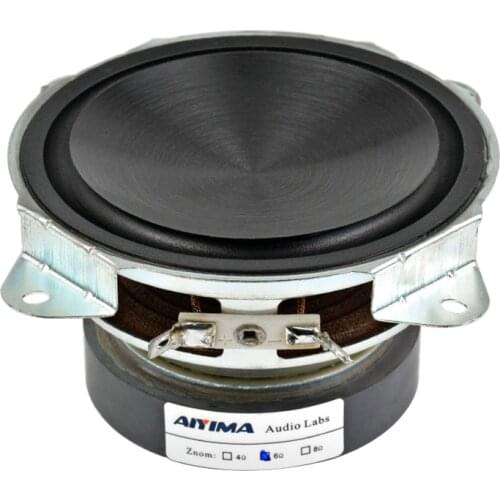 AIYIMA 30W 4Inch 1Pc Column Woofer Speaker Subwoofer 6Ohm Bass Audio Speaker DIY Home Theater Music Center Altavoz Portatil