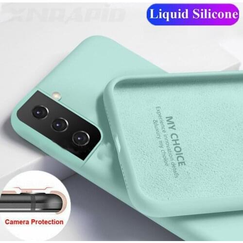 For Samsung S21 Case Liquid Silicone Soft Cover Case For Samsung Galaxy S20 FE Plus S21 Ultra M51 A51 A71 A52 A72 A12 A32 A42 5G
