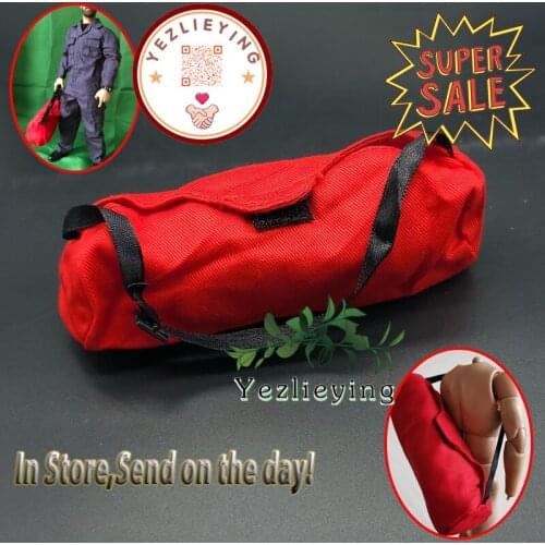 1/6 Scale Action Figure Accessories Soldier Backpack Trendy Backpack Crossbody Backpack Red Backpack Tennis Bag Model For 12Inch