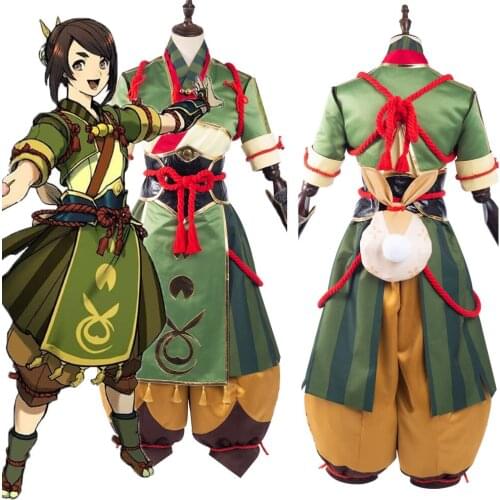 Monster Rise Yomogi Cosplay Costume Dress Halloween Carnival Party Clothing for Men Women