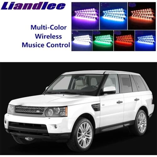 LiandLee Car Interior Floor Decorative Atmosphere Seats Ambient Neon light For Range For Rover RR L405 MK4 2012~2016